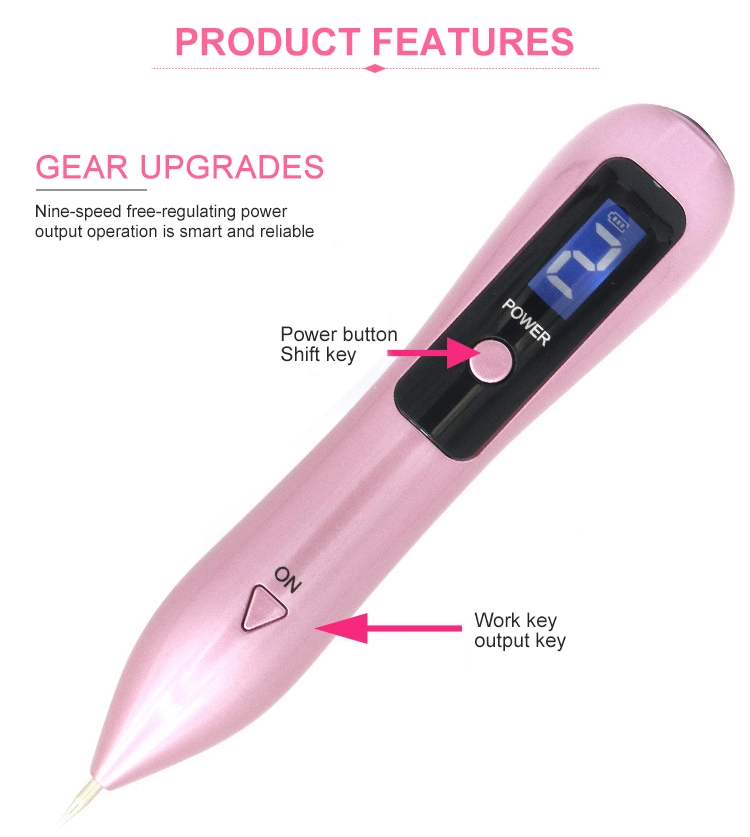 Sweep Spot Machine Mole Laser Spot Removal Pen with LED Screen