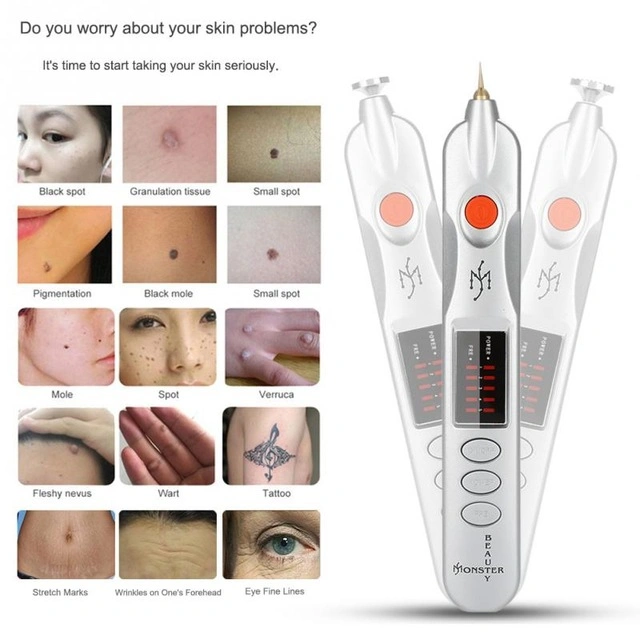 Laser Plasma Pen Freckle Remover Machine Mini Mole Tattoo Freckle Dark Spot Remover Pen