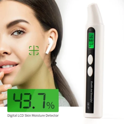 LCD Display Skin Analyzer Skin Moisture Tester Oil Test Meter Facial Skin Moisture&Oil Content Analyzer for Forehead Cheek